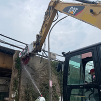 Antraquip AQC180 cutting away concrete wall with precision and using low vibration